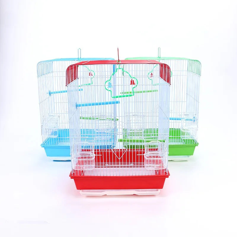 Factory Wholesale Best Price Bird Catch Cage Small Medium Parrot Canary Ornamental Parakeet Metal Breeding and Luxury Bird Cage