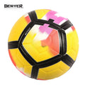 Custom Club Football Manufacturer Direct Sales Promotional Hardwearing Adult  Soccer Ball Soft Leather Football