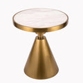 Factory Directly Gold Round Metal Coffee Side Table with Tempered Glass for Living Room Hotel Furniture