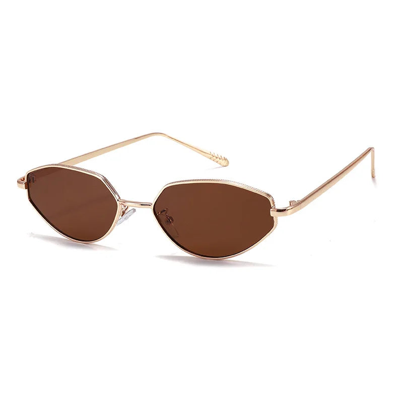 2025 Newest Custom Shades Fashion Sunglasses Uv400 Gafas De Sol Windproof Classic Irregular Metal Frame Sunglasses