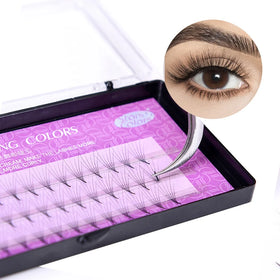 Premade Fans 3D 4D 5D 6D 10D W Shape YY Shape Eyelash Cluster Middle Tape Fan Eyelash Extension Pre Bond Eyelash Cluster