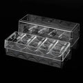 Beecomely BGA-CHIP TRAY RO-WX123 Manufacturer Customized Storage Tray Box 100 Pieces 100 Chips Transparent Acrylic Poker Chip