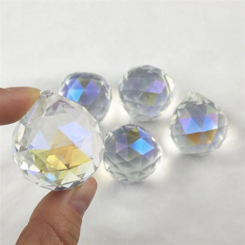 Colorful Decorative Ball Crystal Lighting Ball Crystal Glass Colorful Ball Pendant
