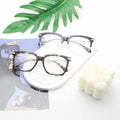 High Quality Full Frame Acetate Eyewear Square Optical Eye Glasses Frames for Men and Women with Diamond Face Shape Match