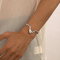 European and American Cross-border Metal Collar Hip Hop Design Feeling lava Collarbone Chain Necklace