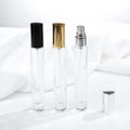 Factory Supply clear Cylinder Heavy Wall Thick Bottom Perfume Glass Bottle Roll on Essential Oil 10ml Perfume Bottle