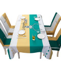 Rectangle Polyester Fabric Tablecloth Heavyweight Spill-Proof and Stain Resistant Sofa Cover