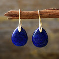 New Simple Crystal Amethyst Pendant Earrings High-Quality Natural Stone Earrings Gifts for Women to My Dauther