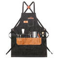 Professional Adults Hair Cutting Salon Aprons for Hairdresser Men Women Canvas Barber Apron