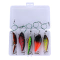 Wholesale Set007 Combo 5pcs/box Mixed Hard Baits Kit Minnow Crankbaits Multi Jointed Fishing Lures Set