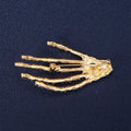 Personality Diamond Finger Fashion Jewelry Brooches Shining Crystal Rhinestone Hand Shaped Brooch Pin
