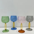 Creative Color    champagne Glass Ins Colored Crystal Glass Cup