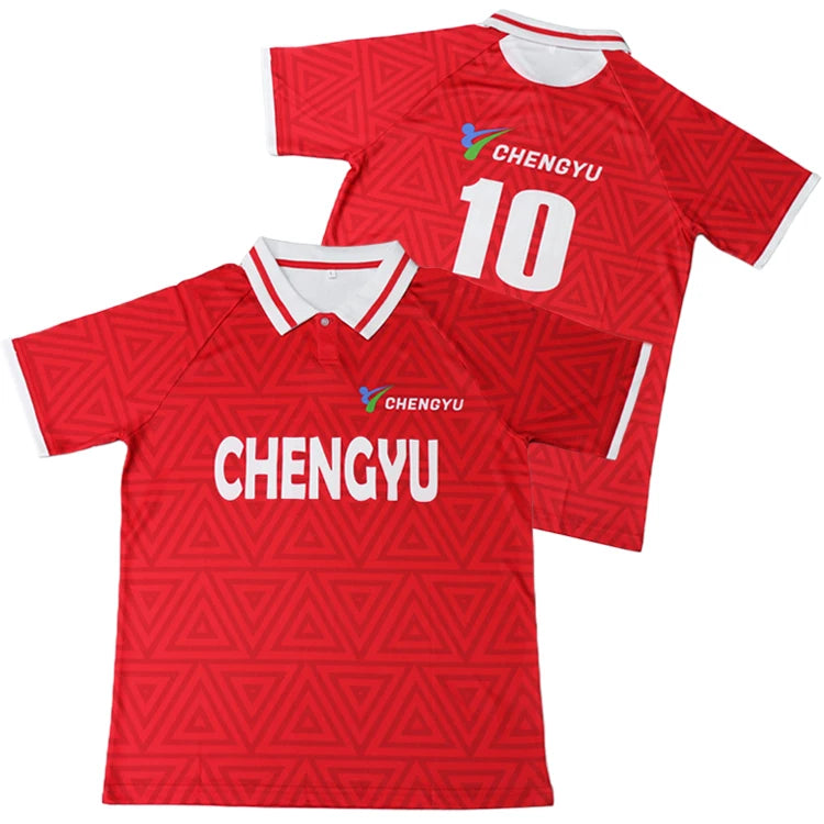 Custom Sublimation Soccer Jersey Classic Striped Vintage Football Jersey Uniform Youth Boys Girls Street Style Football Shirt