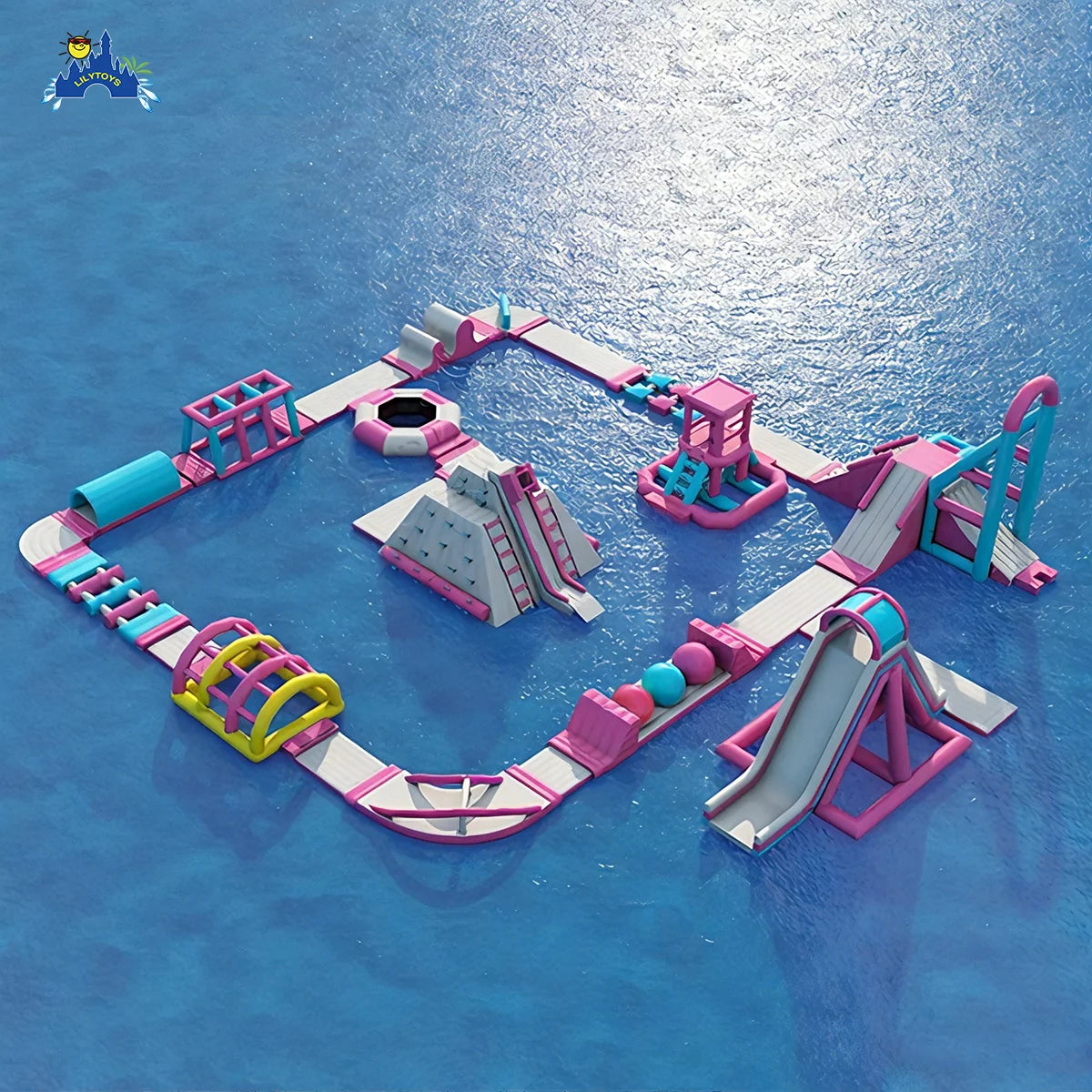 Lilytoys New Design Inflatable Aqua Park 0.9 PVC Water Games Park Equipment