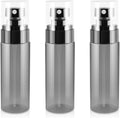 PET 80ML 100ML120ML Fine Mist Makeup Setting Spray Facial Toner Body Mist Plastic Bottle with Black Cap