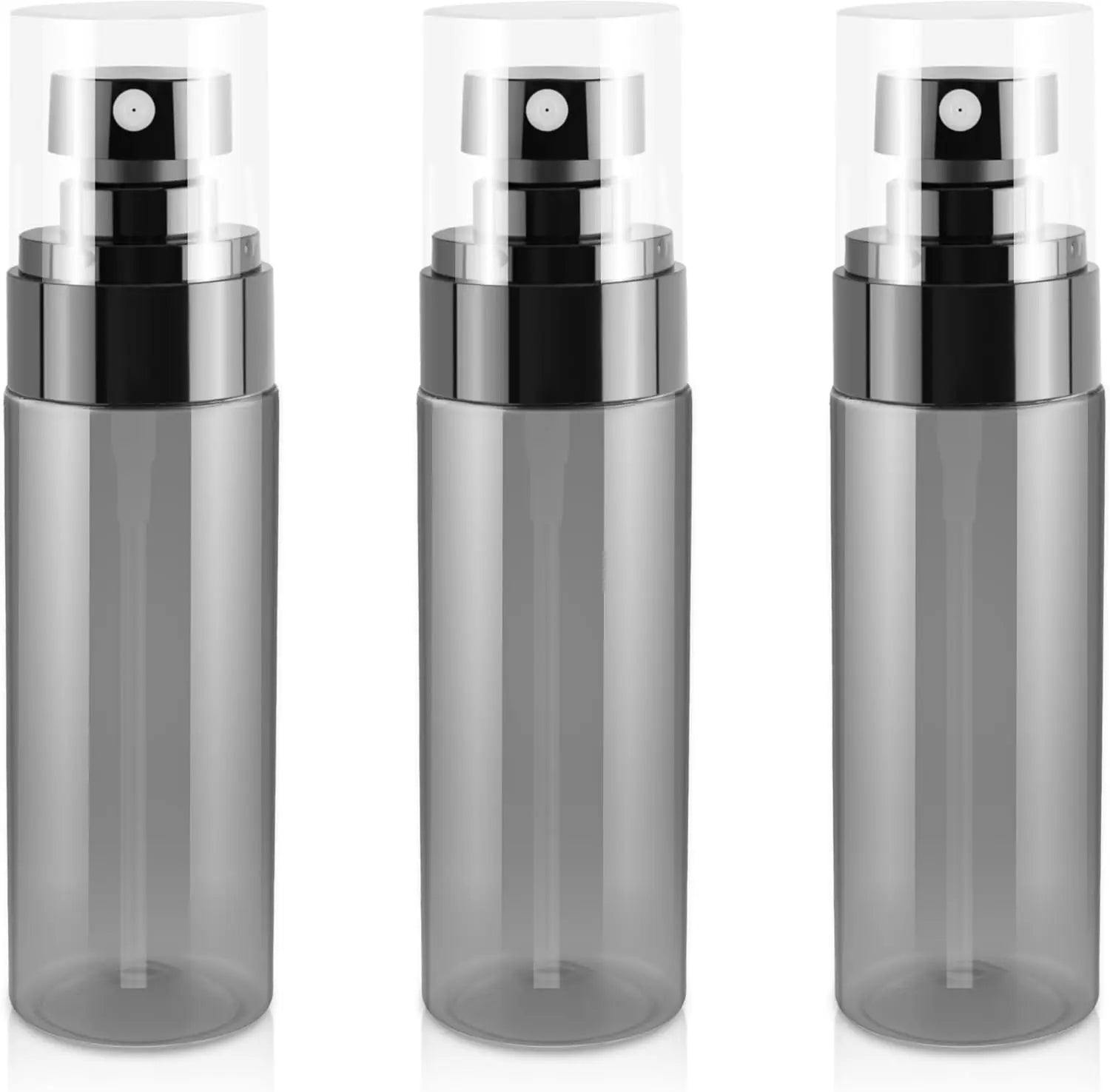 PET 80ML 100ML120ML Fine Mist Makeup Setting Spray Facial Toner Body Mist Plastic Bottle with Black Cap
