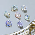 Dongzhou Crystals K9 Crystal Jewelry DIY Accessories 10*8mm Plating Color Oval Glass Rhinestones Luxury Quality Beads Wholesale