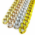35*40mm ABS Plastic Acrylic UV Electroplating Thick Chain Buckle Necklace Belt Bag Jewelry DIY Accessories Xuanseyameng Model