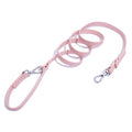 Custom-Made Luxury Dog Leash Waterproof PVC Strap with Metal Rubber-coated Hook Buckle 3.5mm Riveted Nylon Construction