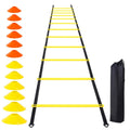 Quick 12 Rung Agility Ladder Disc Training Set for Soccer Football Speed Training Essential Equipment for Practice Drills