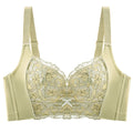 Romantic Women's Breathable Comfortable Underwear New Embroidered Lace Without Underwire Top Made of Breathable Fabric Nylon