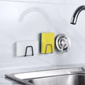 Rustproof Waterproof SUS304 Stainless Steel Strong Adhesive Single No-Drill Multifunction Wall-Mounted Small Sponge Holder Tools