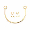 BC053 Bag Hardware Accessories Handbag Wallet Clips Clasp Decoration Arch Bridge U Shape Connector Buckle