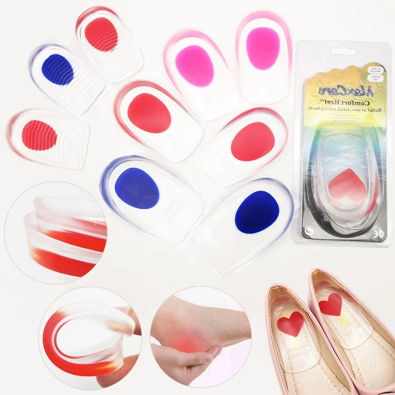 Silicone Insert Pads for Relief Bone Spurs Shoes Achilles Treatment Foot Comfort Support Protectors