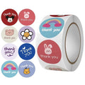 Customized Custom Printing Logo Round Adhesive Label Gloss Matte Vinyl Aesthetic Small Business Thank You Stickers