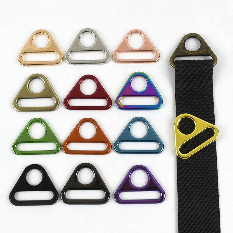 MeeTee BF223 25mm Handbag Hardware Accessories Alloy Backpack Clothing Triangle Buckle Adjustable Bag Buckle Connection Buckle