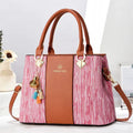 High Quality Unique Red Colour Custom Logo  Luxury Handbags for Women Famous Brands