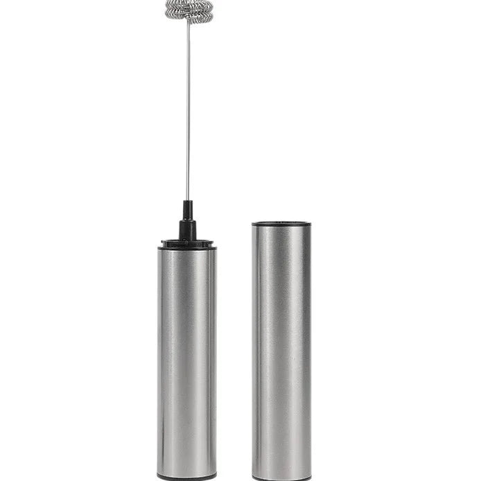 HandHeld Rechargeable Stainless Steel Milk Frother Electric Portable Milk Forther for Lattes With 2 Speeds