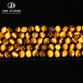 JD Wholesale 5A Natural Yellow Tiger Eyes Stone Beads 4-14mm Round Loose Gemstones for Jewelry Making
