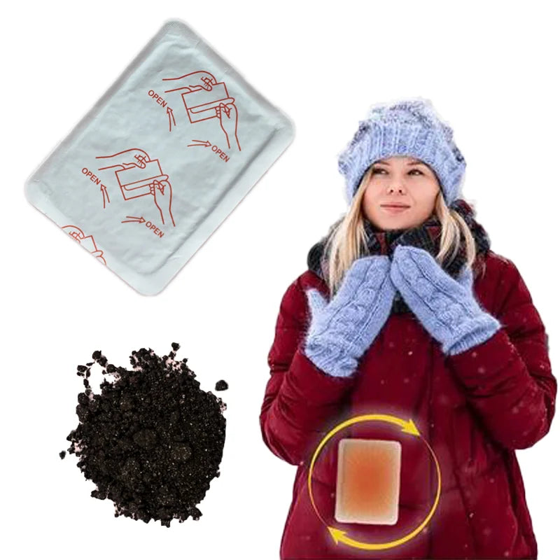 Self-Heating Body Warmers for Cold Weather Heat Warmer Patch Disposable with Adhesive Backing Gives Hours Warm Packs