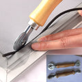 Window& Door Screen Install Tools Spline Roller with Wooden Hand Tool and Wheels MegaBDM
