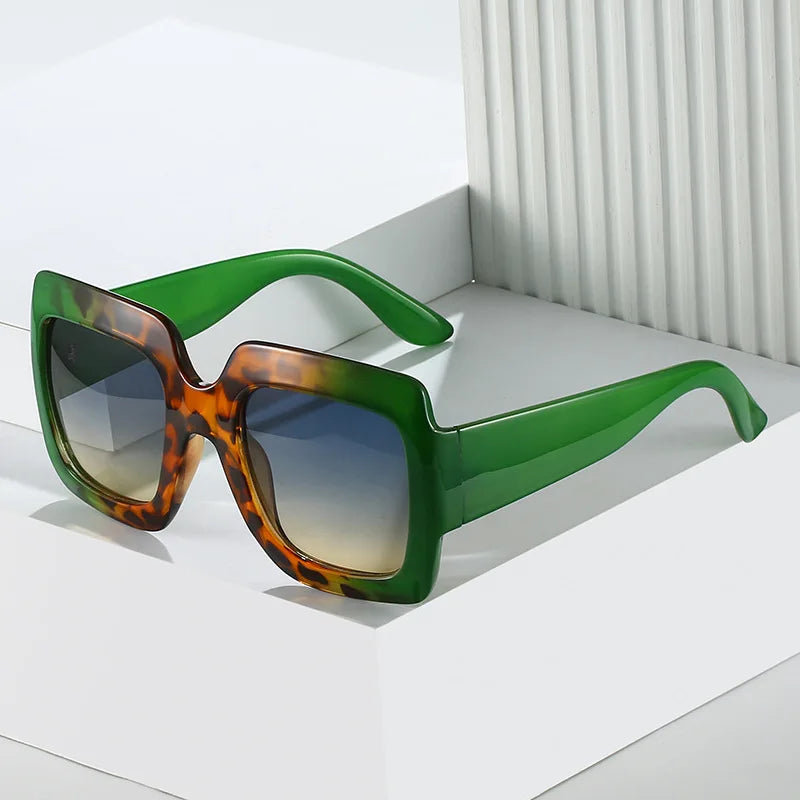 Bulk Sunglasses Female High End Glasses Uv Protection Luxury Custom Tortoise Square Frame Tinted Big Shades Oversized Sunglasses