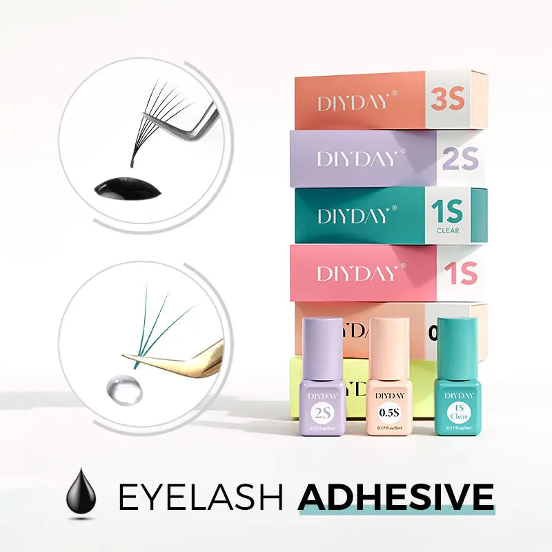 DIYDAY 5ml 10ml  Eyelash Extension Glue Lashes Long Lasting Super Glue for Eyelash Grafting