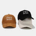 Custom Logo High Quality Customized Corduroy Dog Mom Corduroy Embroidery Baseball Cap for Men Women
