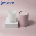 Luxury Custom pink Kraft Round Box Packaging Paper Cylinder Box Cardboard Glass Jars Candle Paper Tube Packaging