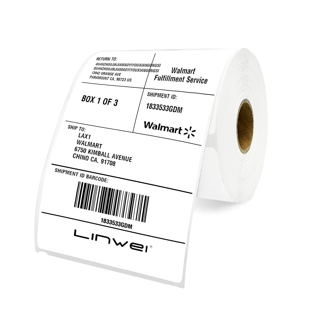 Dymo S0904980 Compatible Large Thermal Shipping Label Roll 104mm X 159mm 220 Labels