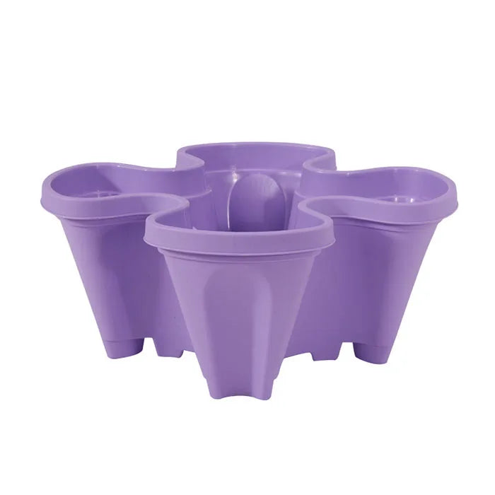 Wholesale 45*45*16cm 4 Petals Stackable Garden Vertical Planter Set Self Watering Tiers From Top Down Greenstalk Planter