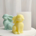 YS DIY Cute Sitting Rabbit Candle Mold Silicone Animal Shape Handmade Chocolate Baking Mould Home Decor Gifts Plaster Tools
