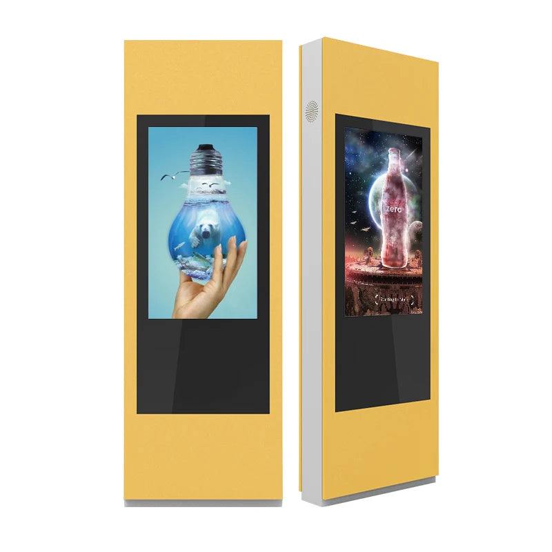 43 55 65 Street Waterproof Ip65 Outdoor 2500nit Lcd Display Digital Signage Kiosk Touch Screen Advertising Totem Advertising