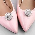 Wholesale Handmade Shoes Flower Accessories Aesthetic Sunflower Rhinestone Wedding Shoes Bride Dress Accessories