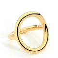 Simple Korean Style Round Circle Band Rings Stackable Brass Geometric Notch Fashion Scarf Ring Multifunction Statement Jewelry