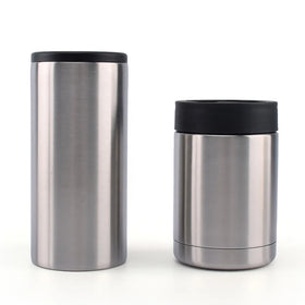 12oz Skinny Beer Can Cooler Tumbler Stainless Steel Double Wall Insulated Slim Can Cooler
