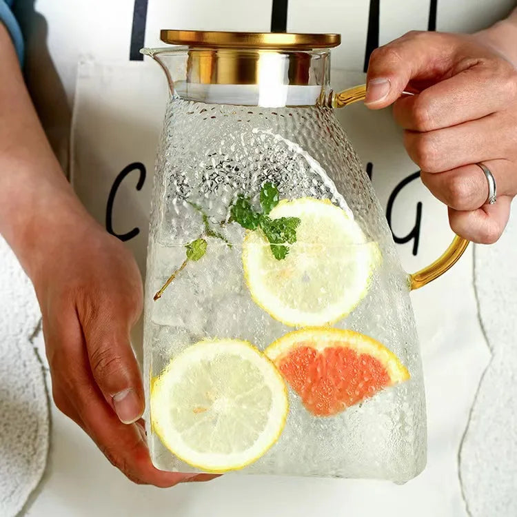 Hot Cold Water Flavor Fruit Infuser Infusion Water Glass Pitcher