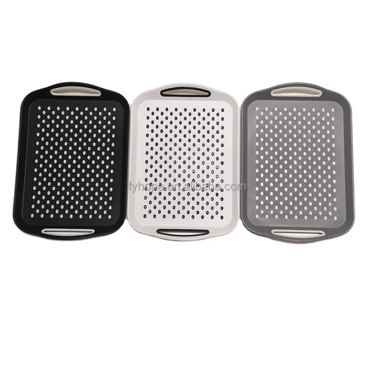 Fast Food Serving Tray Nonslip Plastic Food Serving Tray for Restaurant Non slip Fast Food Serving Black Tray for Burger