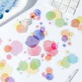 20pcs/pack Crazy Color Series Watercolor Handbook Material Collage European Bottoming DIY Sticker Packs
