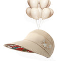 Breathable Large Brim Sun Protection Hat Outdoor Empty Top Hat for Women